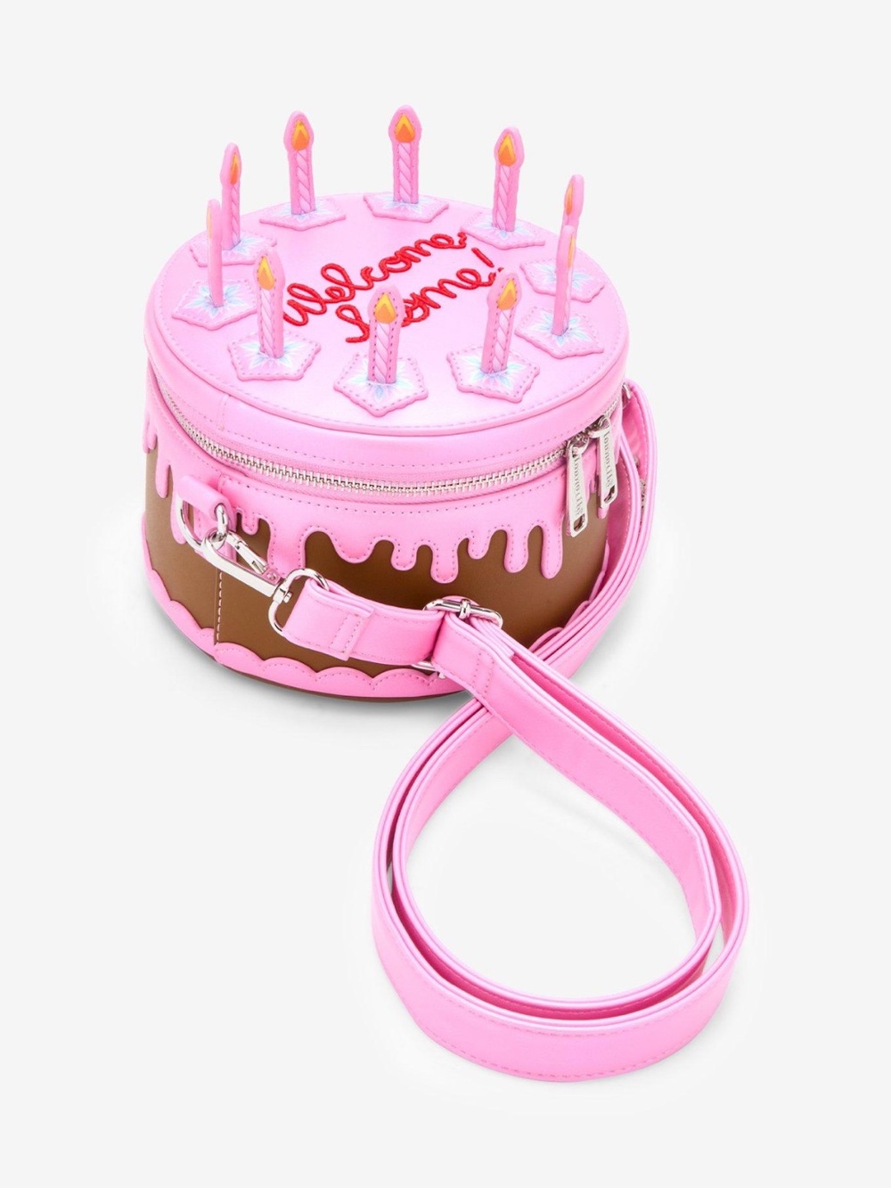Exclusive Loungefly Coraline Welcome Home! Cake Cosplay Iridescent Crossbody Bag - Picture 13 of 15